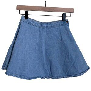 American Apparel Light Wash Denim Circle Skirt - Size XS